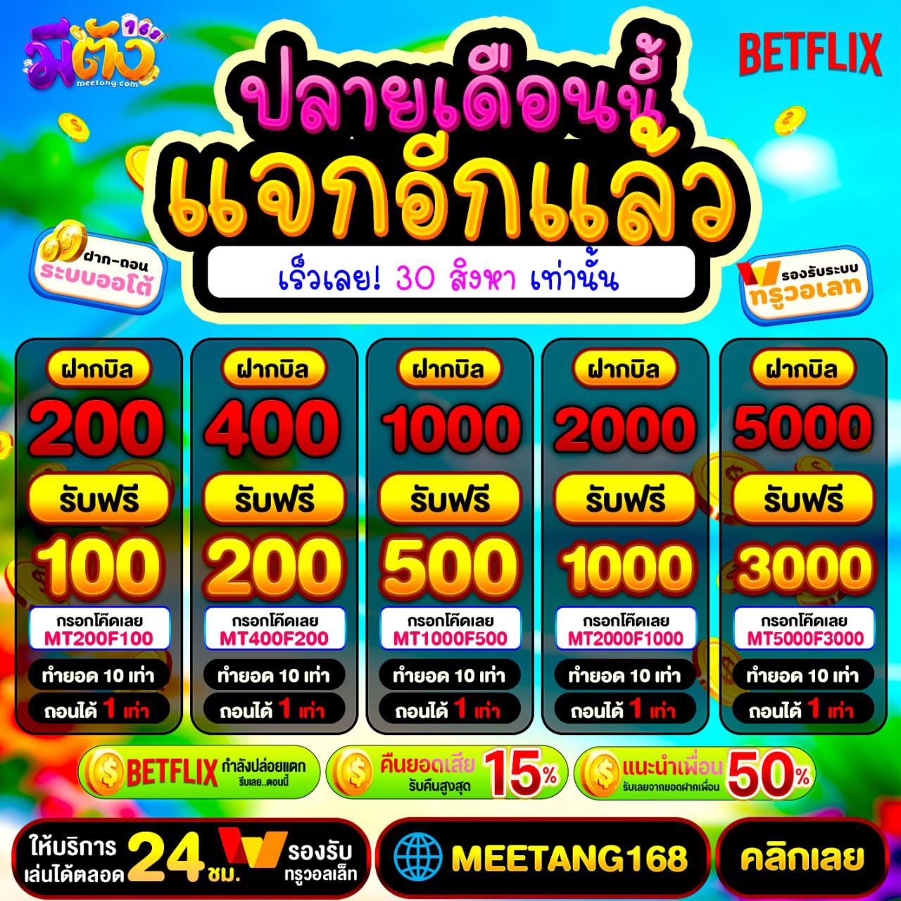 50รับ100 ทํา 400ถอน300 ถอนได้จริง